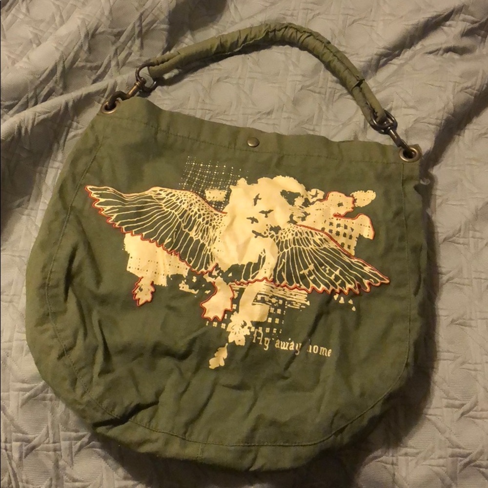 Old navy Cute army green eagle bag